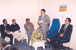 Mr HV Lalringa, Giving speech